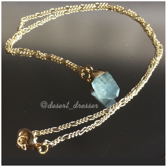 ➖𝐿𝑎𝑠𝑡 𝐶ℎ𝑎𝑛𝑐𝑒➖Raw Fluorite 14k Necklace - Picture 4 of 5